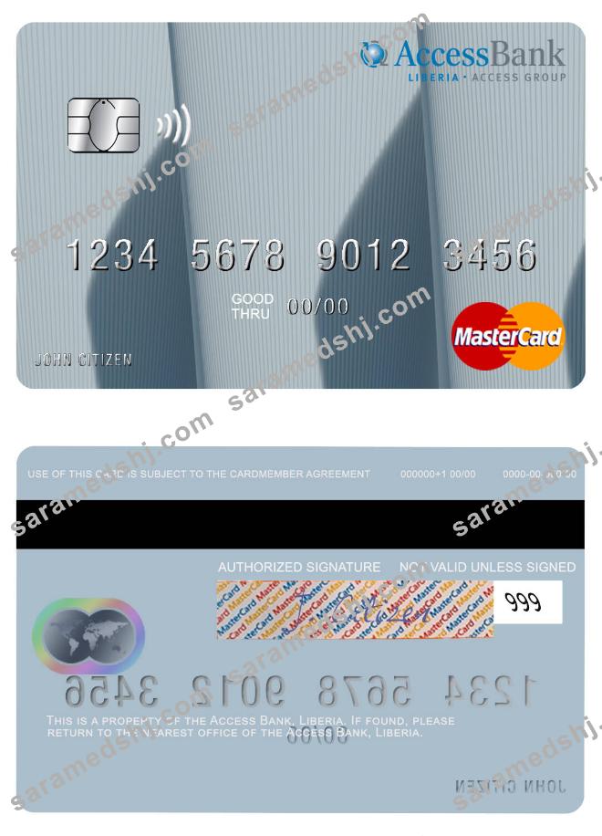 Liberia Access Bank mastercard